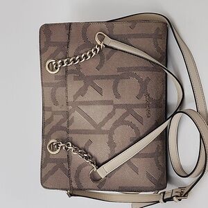 Calvin Klein Hayden Monogram Chain Satchel